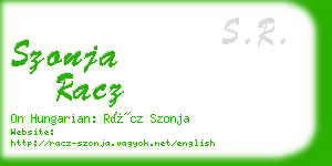 szonja racz business card